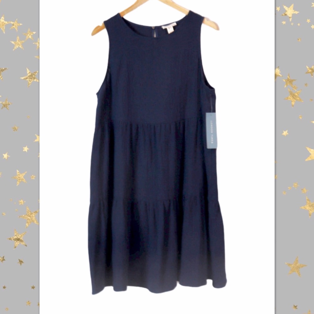 London Times sleeveless dress